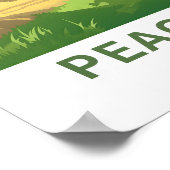Poster Arbre de pêche Géorgie - Imprimer (Coin)