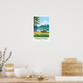 Poster Arbre de pêche Géorgie - Imprimer (Cuisine)