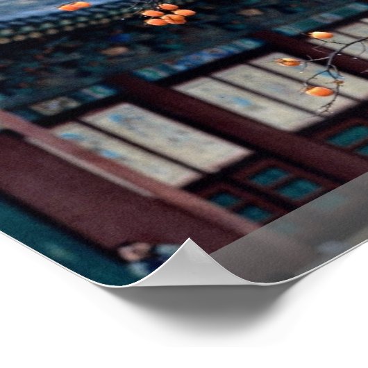 Poster Arbre de Persimmons, chute (Coin)