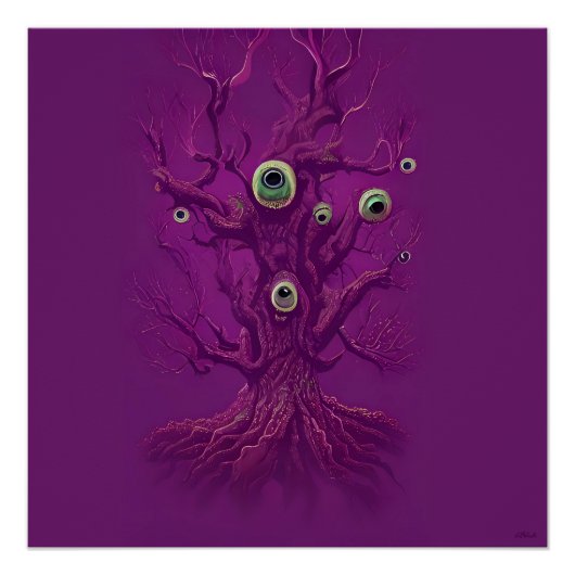 Poster Arbre de rêve hanté (Devant)