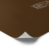 Poster Arbre de signature avec empreintes digitales du Ma (Coin)