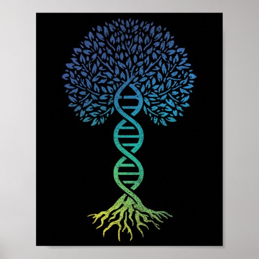 Poster Arbre De Vie Adn Science Génétique Jour des terres (Devant)