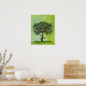 Poster Arbre de vie aquarelle peinture (Cuisine)