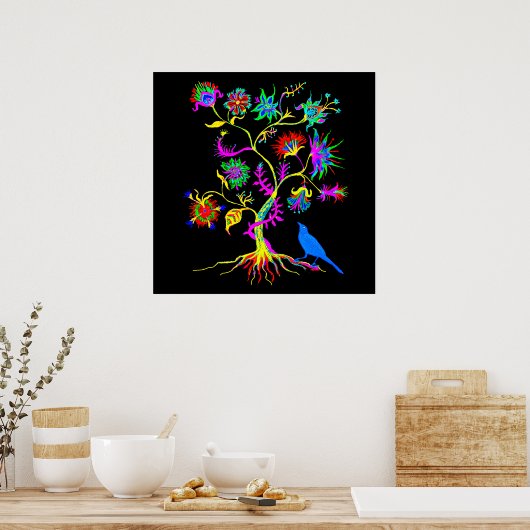 Poster Arbre de vie art (Cuisine)