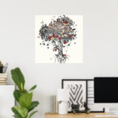 Poster Arbre de vie Art Abstrait (Bureau à domicile)
