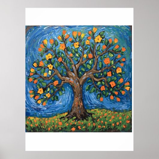 Poster Arbre de vie artwork,Celtique (Devant)