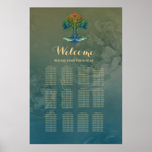 Poster Arbre de Vie Aube Changeante