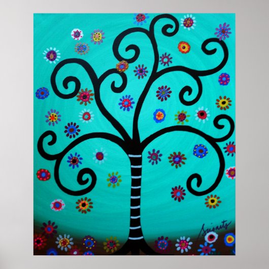 POSTER ARBRE DE VIE BAT MITZVAH BAR (Devant)