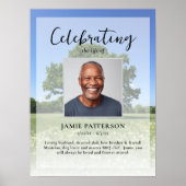 Poster Arbre de Vie, Célébration de la vie Photo, Funérai (Devant)