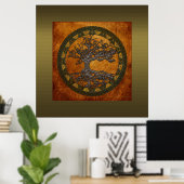 Poster Arbre de vie celtique (Bureau à domicile)