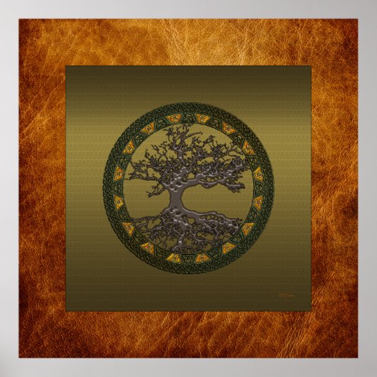Poster Arbre de vie celtique (Devant)