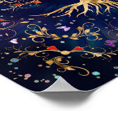 Poster Arbre de vie coloré - Yggdrasil (Coin)