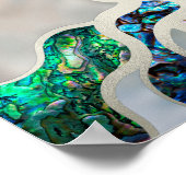 Poster Arbre de vie - Coquille d'abalone et Perle (Coin)