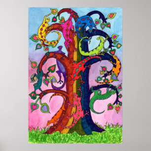 Poster Arbre de vie de Gecko