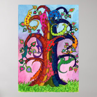 Poster Arbre de vie de Gecko