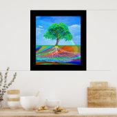 Poster Arbre de vie et Arc-en-ciel (Cuisine)