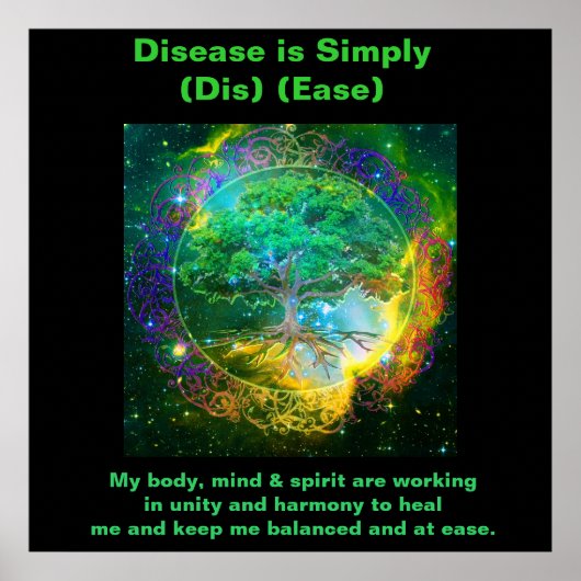 Poster Arbre de vie et de santé (Devant)