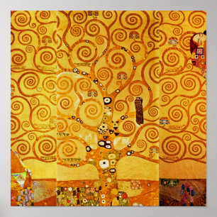 Poster Arbre de vie Gustav Klimt Nouveau