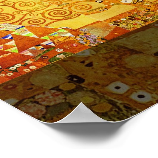 Poster Arbre de vie Gustav Klimt Nouveau (Coin)