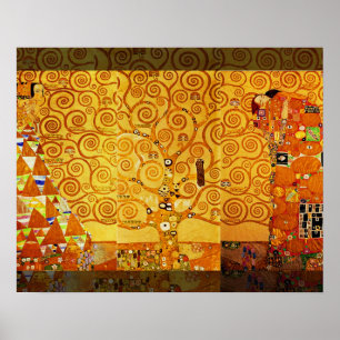 Poster Arbre de vie Gustav Klimt Nouveau