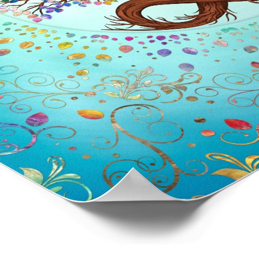 Poster Arbre de vie - Infinité (Coin)