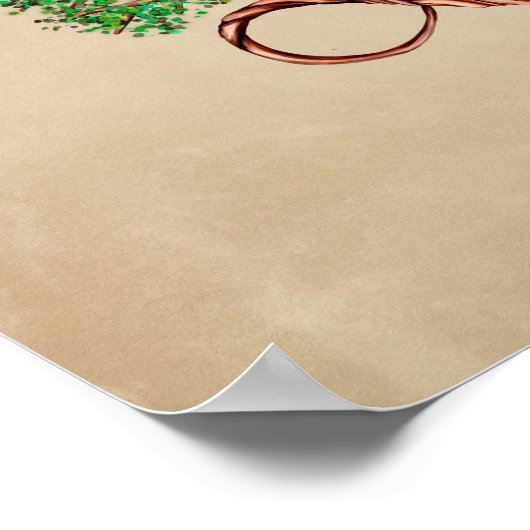 Poster Arbre de vie - Infinité (Coin)