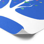 Poster ARBRE DE VIE Juif Baby Naming certificat de naissa (Coin)