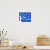 Poster ARBRE DE VIE Juif Baby Naming certificat de naissa (Cuisine)