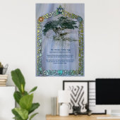 Poster Arbre de vie Ketubah à Customiser (Bureau à domicile)