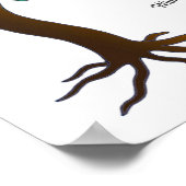 Poster Arbre de vie Ketubah, blanc (Coin)