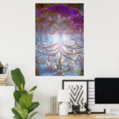 Poster Arbre de vie Lumière dans (Bureau à domicile)