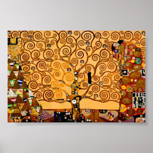 Poster Arbre de vie par Gustav Klimt Fine Art (Devant)
