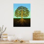 Poster Arbre de vie Plaisirs simples de la vie (Cuisine)