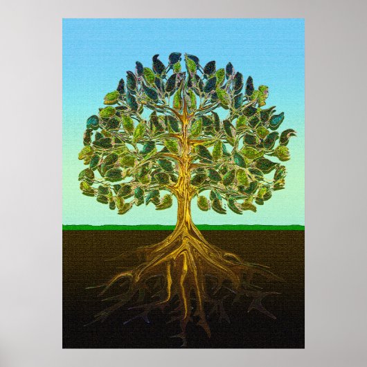 Poster Arbre de vie Plaisirs simples de la vie (Devant)