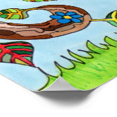 Poster Arbre de vie printanière (Coin)