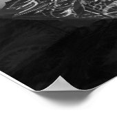 Poster Arbre de vie sérénité noir et blanc (Coin)