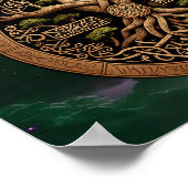Poster Arbre de vie Yggdrasil (Coin)