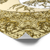 Poster Arbre de vie Yin Yang Gold Mandala (Coin)