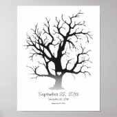 Poster Arbre d'empreintes digitales 11"x14" (Devant)