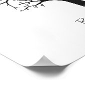 Poster Arbre d'empreintes digitales 12"x12" (Coin)