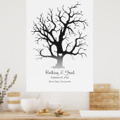 Poster Arbre d'empreintes digitales 32 pouces x 48 pouces (Cuisine)