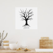 Poster Arbre d'empreintes digitales C - 24 pouces x 24 po (Cuisine)