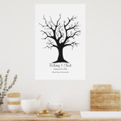 Poster Arbre d'empreintes digitales C - 24" x 36" (Cuisine)