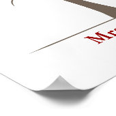 Poster Arbre d'empreintes digitales de l'enseignant (Coin)