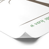 Poster Arbre d'empreintes digitales pour bébé - Vert (Coin)