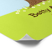 Poster Arbre d'empreintes digitales / signatures avec mar (Coin)