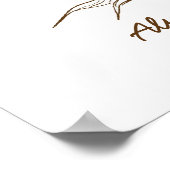 Poster Arbre d'empreintes digitales vert Mariage (Coin)