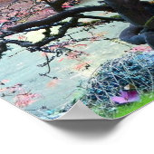 Poster Arbre d'érable japonais d'automne (Coin)