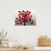 Poster Arbre Des Coeurs (Cuisine)