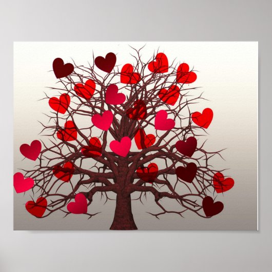 Poster Arbre des coeurs (Devant)